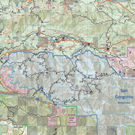 San Bernardino National Forest Trail Map - Calico Maps
