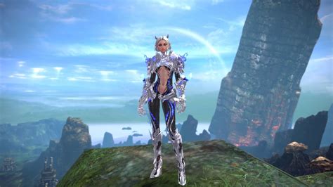 TERA - Castanic Female - Silverflame Armour (Sabranak's gear) - YouTube