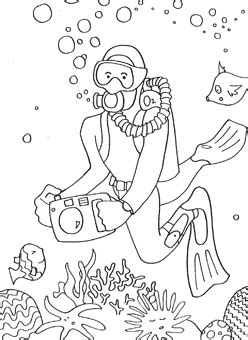 1,000+ vectors, stock photos & psd files. free coloring pages - the Boy has a thing for Scuba guys ...