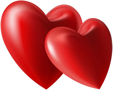 Happy Valentines Two Hearts Transparent Png Stickpng