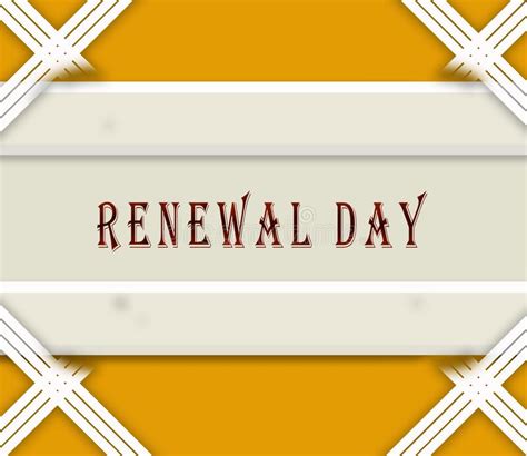 Happy Renewal Day May 04 Calendar Of May Text Effect Design Stock