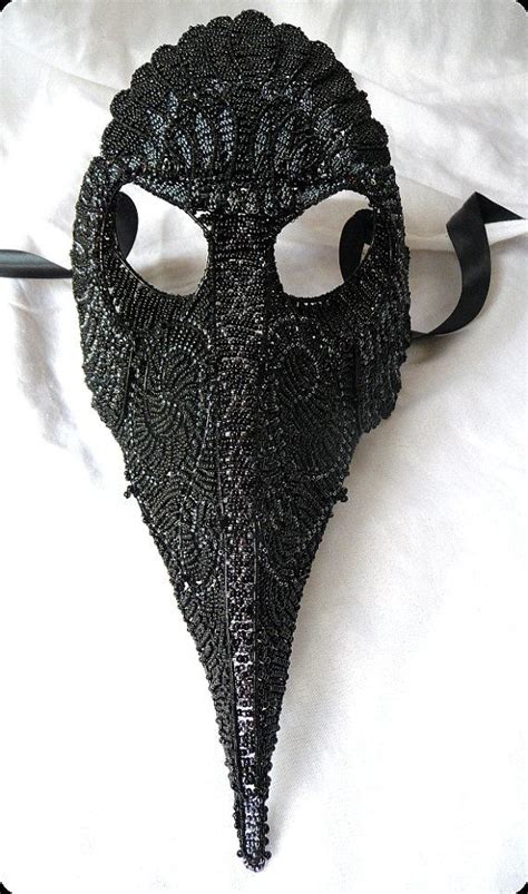 Raven Masquerade Mask Halloween Gothic By Gringrimaceandsqueak Mask