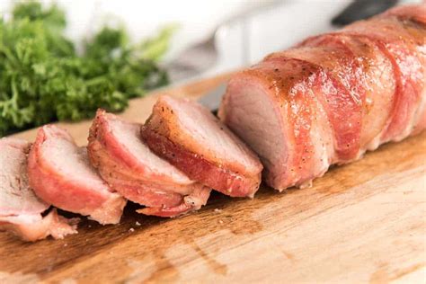 Just season and bang into the oven while pork tenderloin is often sold in individual packages in the meat section of the grocery store. Bacon Wrapped Pork Tenderloin | Shaken Together