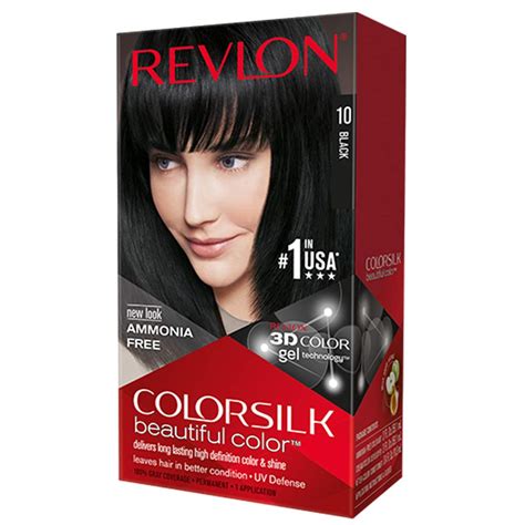 Revlon Colorsilk Beautiful Color Permanent Hair Dye Black Careforte