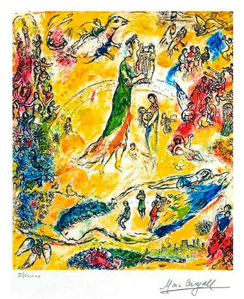 Marc Chagall King David Lithograph 199 Of 500 Dec 07 2019