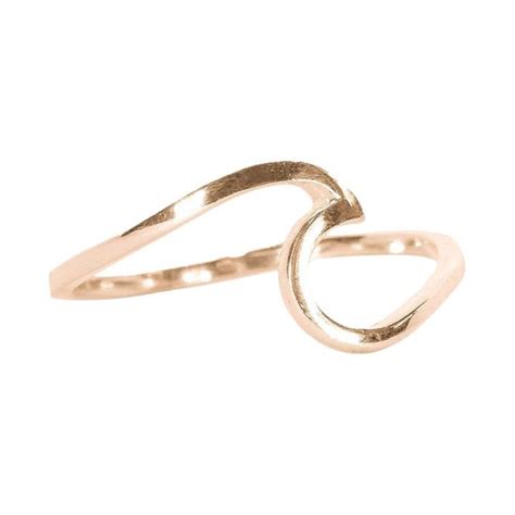 Puravida Pura Vida Wave Ring Rose Gold