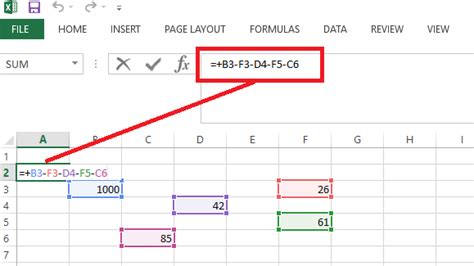 How To Add Two Cells And Subtract One Cell In Excel Worksheet Directory