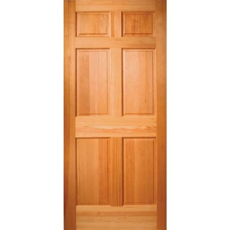 Jeld Wen 36 In X 80 In Wood Universal Reversible Unfinished Slab Front