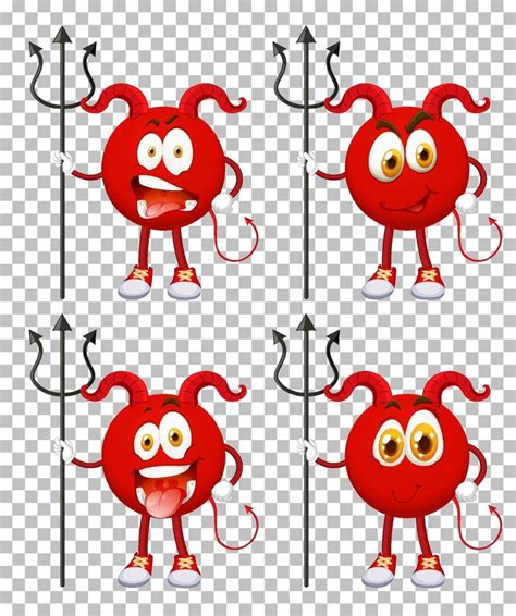 Set Of Red Devil With Facial Expression 3227767 Vector Art At Vecteezy