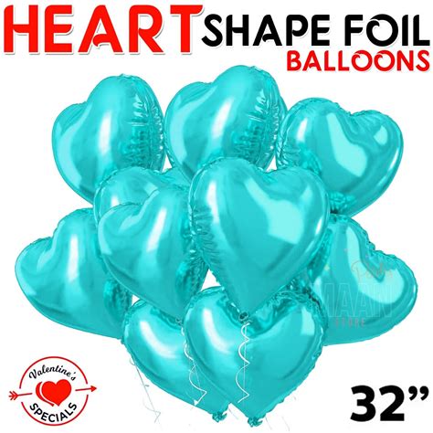 100 Love Heart Shape Balloons Wedding Party Romantic Baloon Birthday