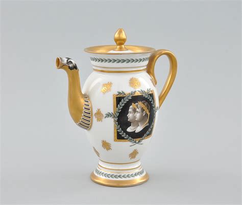 An Exquisite Sevres Porcelain Teapot With Napoleonic Decoration 0911