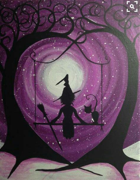 Pin By Jennifer Hand On Painting Halloween Painting Halloween Canvas