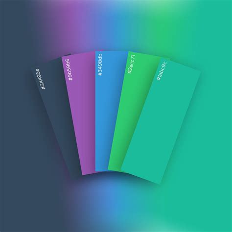 Free Flat And Minimal Palette On Behance Flat Color Palette Color