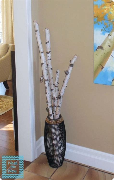Let the paint dry for at least two hours and then spray a second coat. Decorating with Birch Branches | Birch tree decor, Branch ...