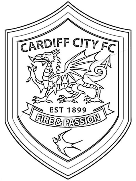 Our players are serial bottlers. Cardiff City Football Club da colorare | Disegni da ...