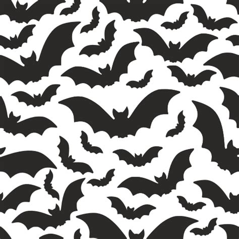 Halloween Pattern With Bats Vector Art Dxf File Free Download