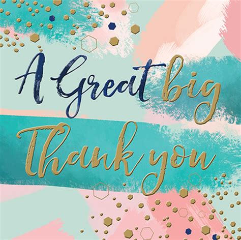 A Great Big Thank You Greeting Card By The Curious Inksmith Cards