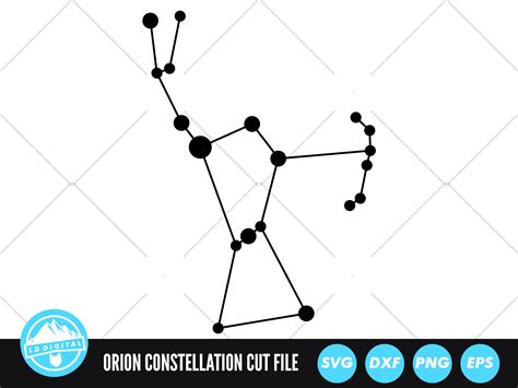 Orion Star Constellation Svg Star Map Graphic By Lddigital · Creative