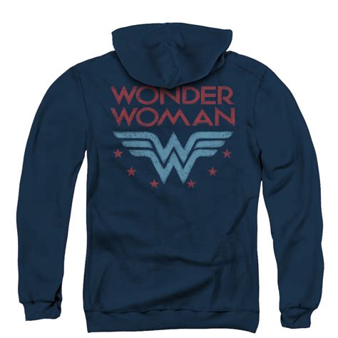 Wonder Woman Logo Zip Up Hoodie