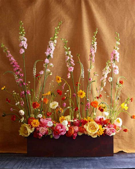 The Secret To Sky High Flower Arrangements Martha Stewart