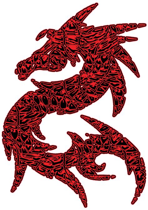 Tribal Red Dragon Free Images At Vector Clip Art Online