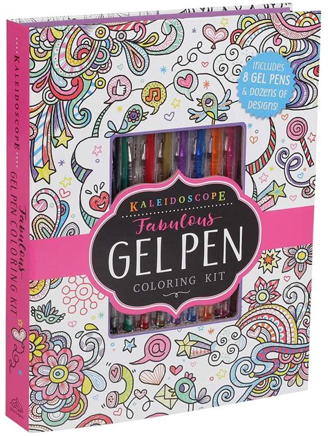 Kaleidoscope Fabulous Gel Pen Coloring Kit Book Summary And Video