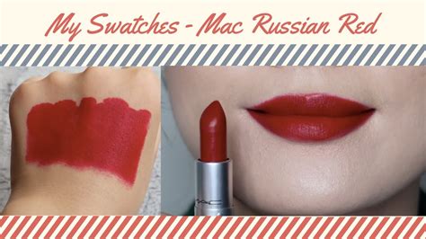 Mac Matte Lipstick Russian Red Swatches True Swatches No Filters