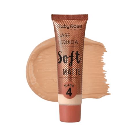 Base Líquida Soft Matte Nude 4 Ruby Rose 29ml