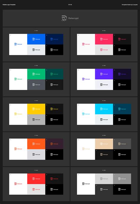 Palette Color Branding Logo Mockup PSD On Behance