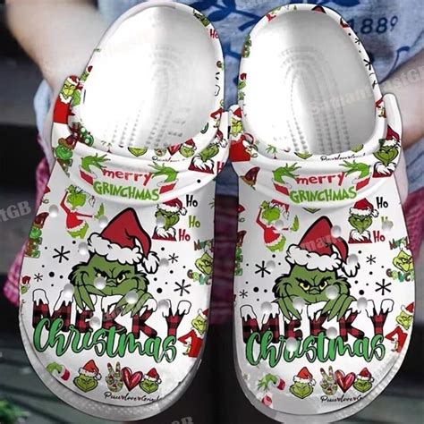 Custom Grinch Christmas Clogs Shoes Christmas Clogs Grinch Etsy