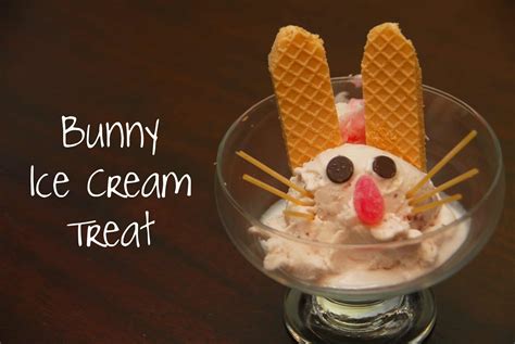 Bunny Ice Cream Treat For Easter
