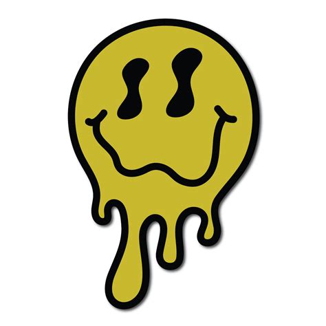 Drippy Smiley Face Wall Art Art Smiley Face Book Art Drawings