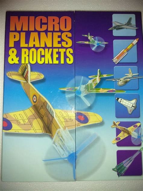Micro Planes And Rockets Kit 10 Airplane Models Crafts Toys Hobbies