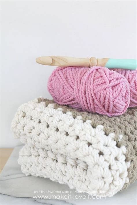 Free Pattern You Can Absolutely Do This Chunky Blanket