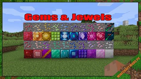 Gems And Jewels Mod 1165 And How To Install For Minecraft Youtube