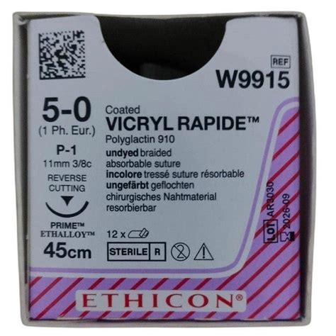Ethicon W9915 Vicryl Rapide Suture At Rs 5000box Surgical Suture In