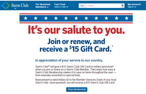 Customers can use walmart plastic gift cards at any sam's club store as well as walmart gas stations. Discounts & Deals 4 Military: Sam's Club Military Discount