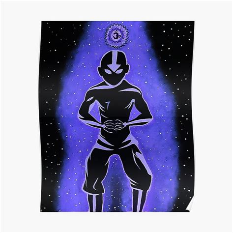Aang And Cosmic Energy Poster By Cb3311 Redbubble