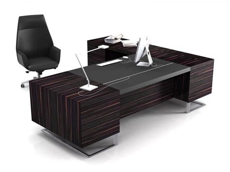 Modern Executive Office Design 4 Elegant Black Executive Desks L