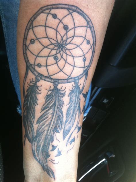Dream Catcher With Birds Tattoo On My Forearm Tattoos Birds Tattoo