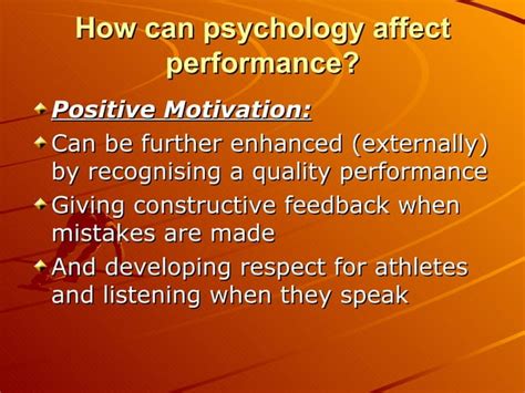 Core 2 Factors Affecting Performance Psychology