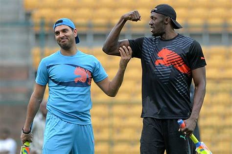 The fastest man in history, bolt holds the world records for 100 metres and 200 metres. Usain Bolt Charms India, Shows Off Cricketing Skills ...