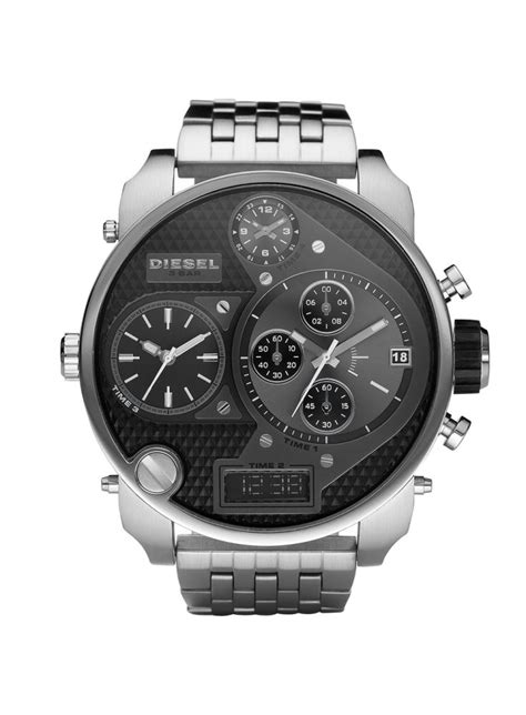 Diesel Large Face Chrome Strap DZ7221 Watch