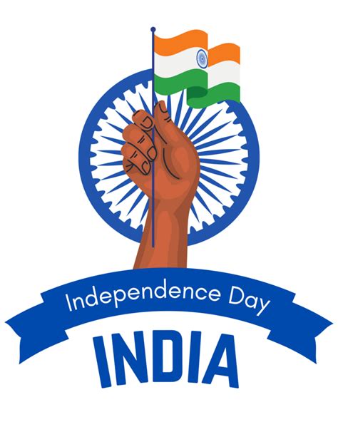 hand holding indian flag png happy india independence day 15 august celebration template for