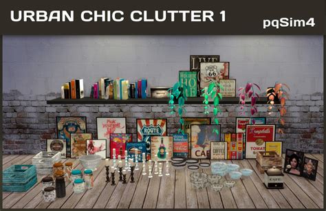 Urban Chic Clutter 1 Sims 4 Custom Content