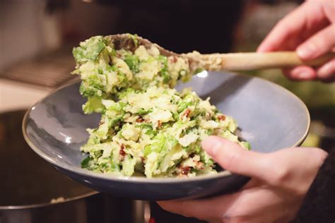 Andijvie stamppot met huisgemaakte vegan spekjes
