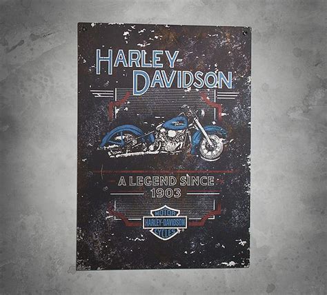 Vintage 1903 Tin Sign Harley Davidson Harley Harley Davidson Online