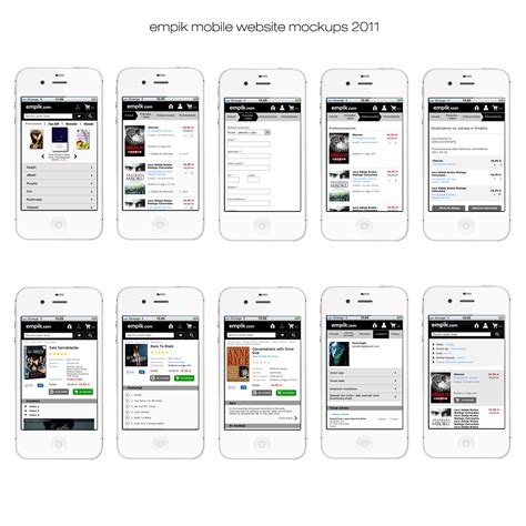 Download empik mobile website mockups on Behance