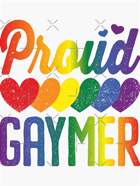 Proud Gaymer Gay Pride Lesbian Rainbow Flag Controller Sticker By