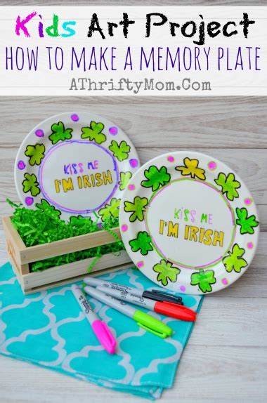 How To Make Memory Plate ~ Kids Art Project A Thrifty Mom Recipes